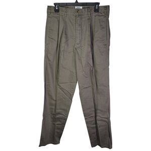 Honors Mens Size 32x32 Brown Solid Wrinkle Resistant Chino Pants